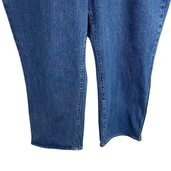 Levi’s Ribcage Straight Ankle Jeans 22W Long Button Fly - Picture 3 of 11